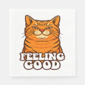 Serviette En Papier Sens bon chat Cool (Devant)