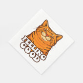 Serviette En Papier Sens bon chat Cool (Coin)