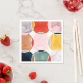 Serviette En Papier Sensal - Motif circulaire (En situation)