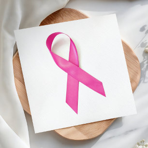 Serviette En Papier Sensibilisation au cancer du sein Ruban rose