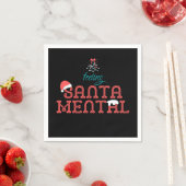 Serviette En Papier Sentiment SantaMental Romantic Christmas Mistletoe (En situation)