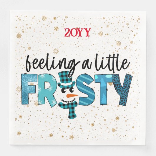 Serviette En Papier Sentir Une Personnaliser Un Peu Froide (Devant)