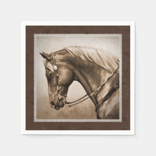 Serviette En Papier Sepia Brown (Devant)