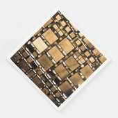 Serviette En Papier Sepia Mirrors (Coin)