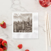 Serviette En Papier Sepia New York (En situation)