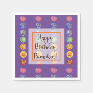 Serviette En Papier Sept chakras aquarelle art