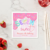 Serviette En Papier Sept est si doux Pink Frosting Marshmallow (En situation)