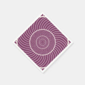Serviette En Papier Séquence de fibonacci d'escargot à crème violette (Coin)