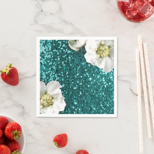 Serviette En Papier Séquence de Parties scintillant de jasmin de la pl (En situation)