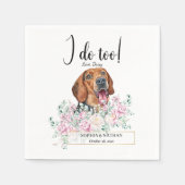 Serviette En Papier Serbe Hound Chien Mariage Cocktail Napkins (Devant)