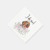Serviette En Papier Serbe Hound Chien Mariage Cocktail Napkins (Coin)