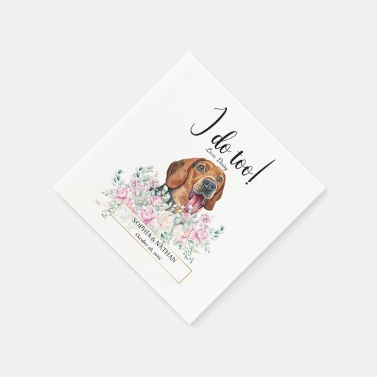 Serviette En Papier Serbe Hound Chien Mariage Cocktail Napkins (Coin)