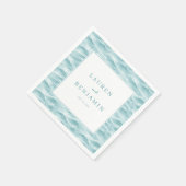 Serviette En Papier Serene Blue Wave Water Theme (Coin)
