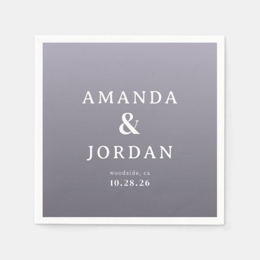 Serviette En Papier Serene Lavender Minimalist (Devant)