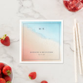 Serviette En Papier Serene Watercolor Gradient (En situation)