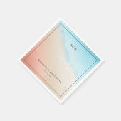 Serviette En Papier Serene Watercolor Gradient (Coin)