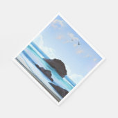 Serviette En Papier Sérénité, nuages, beauté tranquille (Coin)