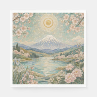 Serviette En Papier Sérénité printanière mosaïque