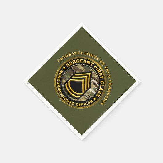 Serviette En Papier Sergent Promotion de première classe SFC (Coin)