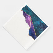 Serviette En Papier Série Galaxy Agate Design 6  (Coin)