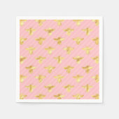 Serviette En Papier Série Princesse Abeille Conception #7 (Devant)