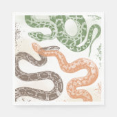 Serviette En Papier Serpent Anniversaire de la fête Naples (Devant)