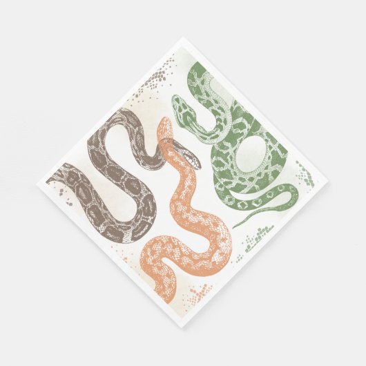 Serviette En Papier Serpent Anniversaire de la fête Naples (Coin)