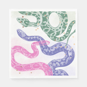 Serviette En Papier Serpent Anniversaire de la fête Naples