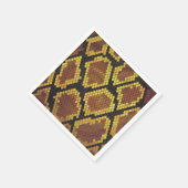 Serviette En Papier Serpent Brown et impression or (Coin)