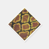 Serviette En Papier Serpent Brown et impression or (Coin)