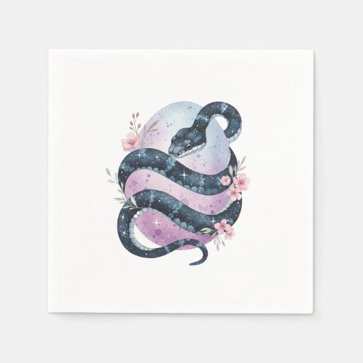 Serviette En Papier Serpent capricieux de Pâques (Devant)