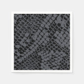 Serviette En Papier Serpent d'argent Imprimer Papier Cocktail Serviett (Devant)