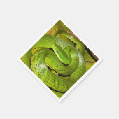 Serviette En Papier Serpent de rat de Bush vert (Coin)