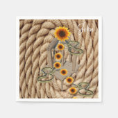 Serviette En Papier Serpents de tournesol Papier Naples (Devant)