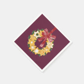 Serviette En Papier Serre de biscuits de Noël avec Arrière - plan de p (Coin)