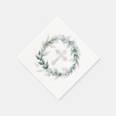 Serviette En Papier Serre et croix rose Communion Baptême Christening (Coin)