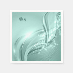 Serviette En Papier Serrl personnalisé Menthe verte Motif Cocktail  Na