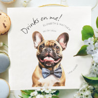 Serveur Bouledogue Français Charmeur Aquarelle