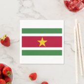 Serviette En Papier Serveurs "drapeau surinamien". (En situation)