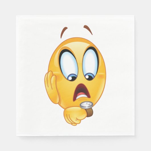 Serviette En Papier Serveurs Emoji Stabilisés (Devant)