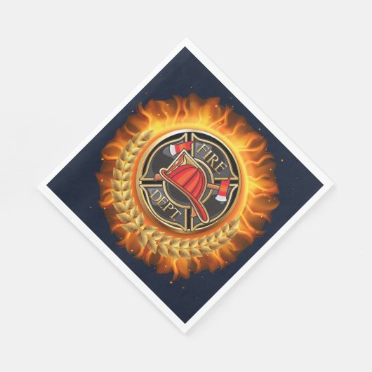 Serviette En Papier Service des incendies (Coin)