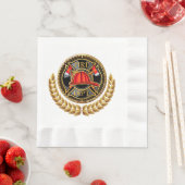 Serviette En Papier Service d'incendie Napkin (En situation)