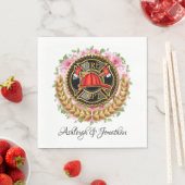 Serviette En Papier Service d'incendie Napkin (En situation)