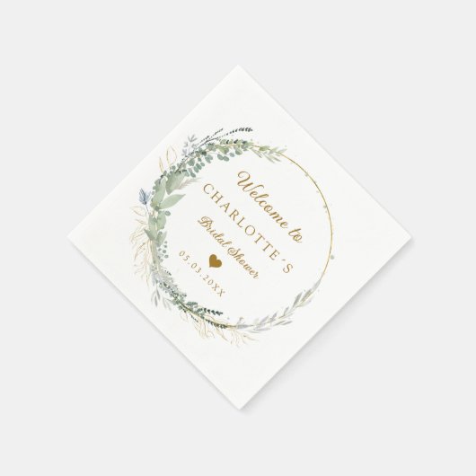 Serviette En Papier Service moderne et élégant pour l'Eucalyptus (Coin)