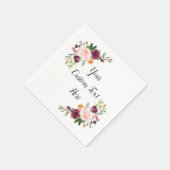 Serviette En Papier Services de mariage personnalisés Réception person (Coin)