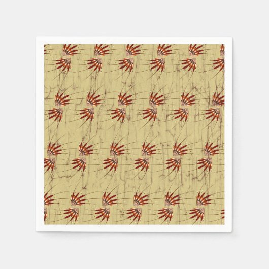 Serviette En Papier Serviette à cocktails avec motif Fabric (Devant)