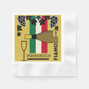 Serviette En Papier Serviette à vin mousseux Prosecco
