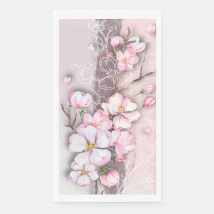 Serviette En Papier Serviette Abstraite en fleur de cerise