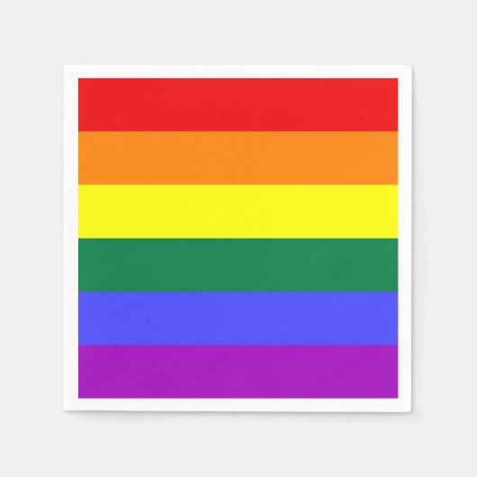 Serviette En Papier Serviette arc-en-ciel solide (Devant)