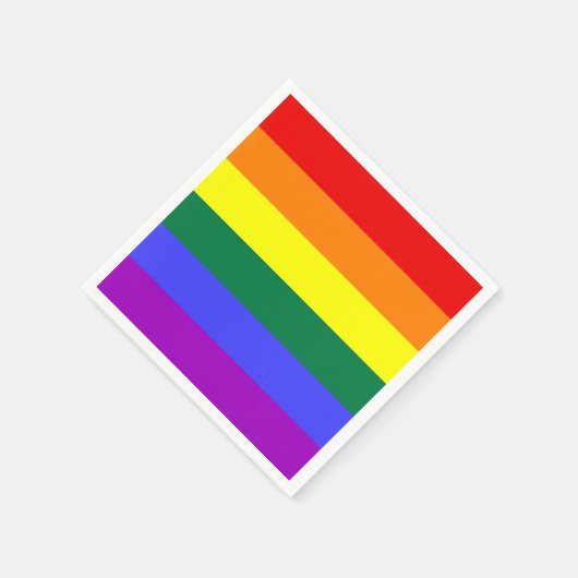 Serviette En Papier Serviette arc-en-ciel solide (Coin)